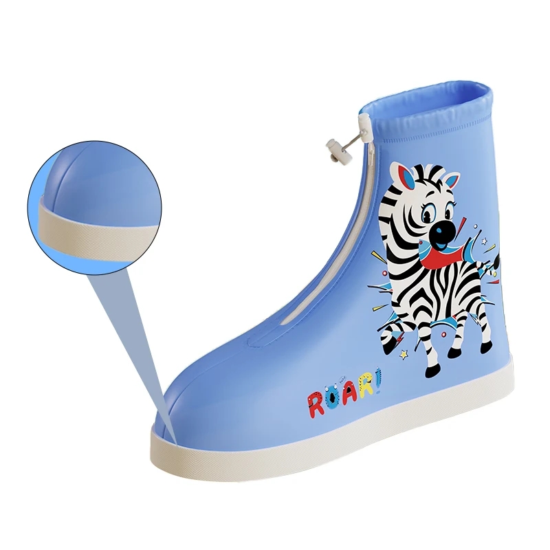 ผ้าคลุมรองเท้าบู๊ตกันฝนสำหรับเด็ก กันน้ำได้ เพื่อความสนุกและความปลอดภัย