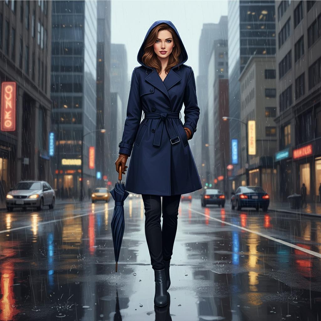 Discover the Best Ladies Hooded Trench Raincoat