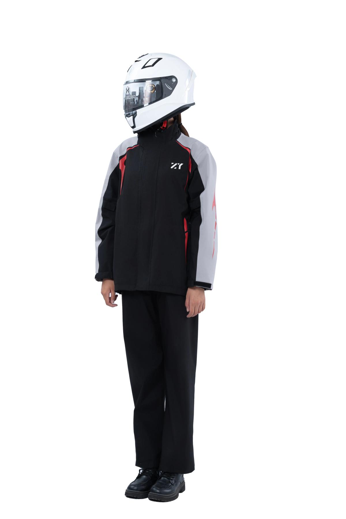 All-Weather Motorcycle Raincoat: Ideal for Commuting and Daily Use - alternate view