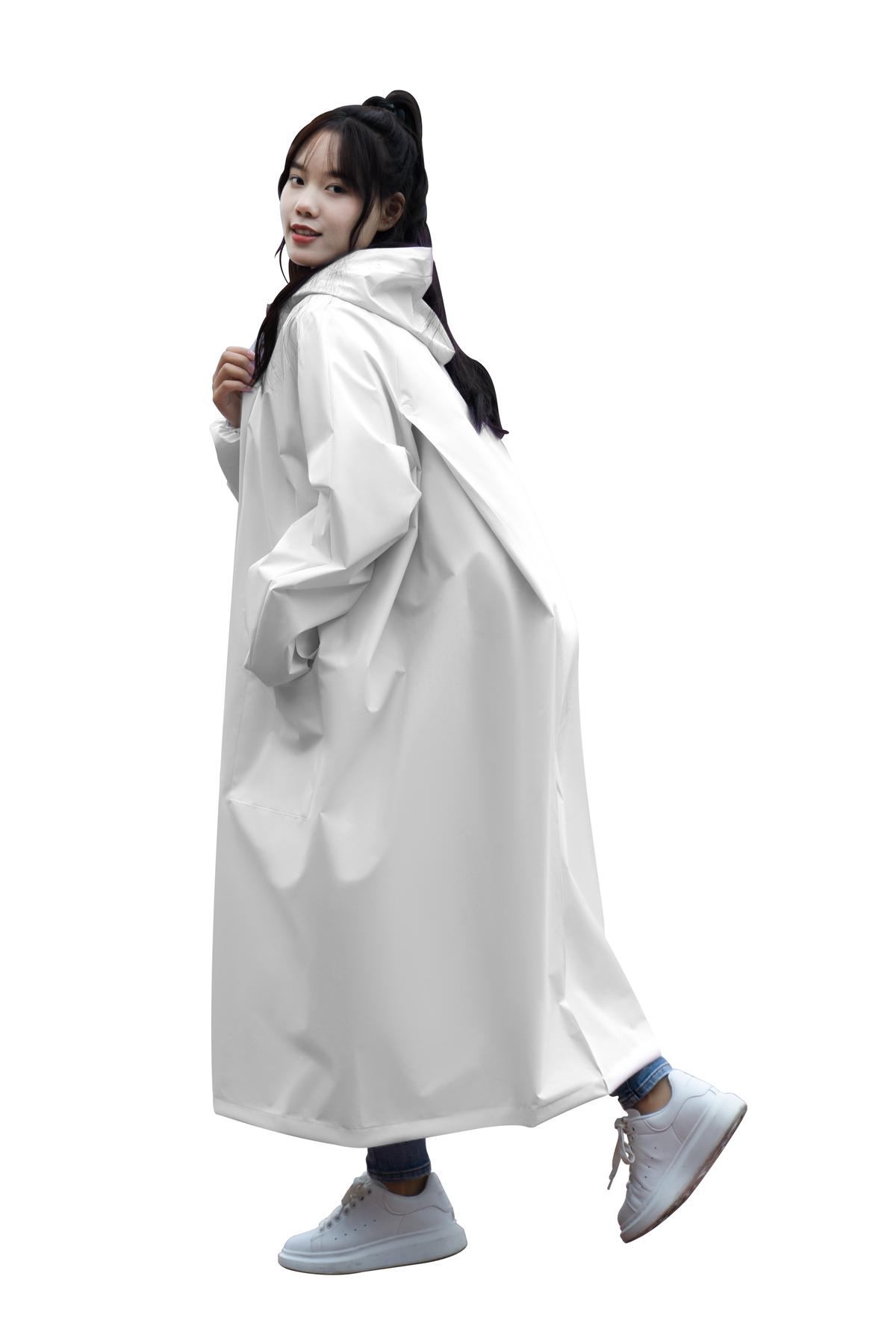  Zipper Trench Raincoat for Adult | EVA Waterproof Raincoat