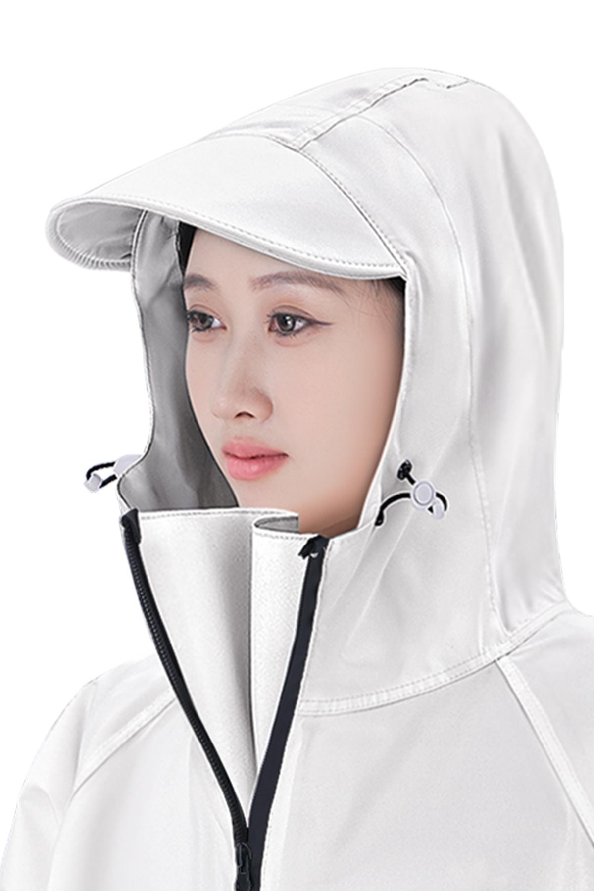 Pullover Long Sleeve Raincoat | Oxford Fabric PVC Coated for Adult - alternate view