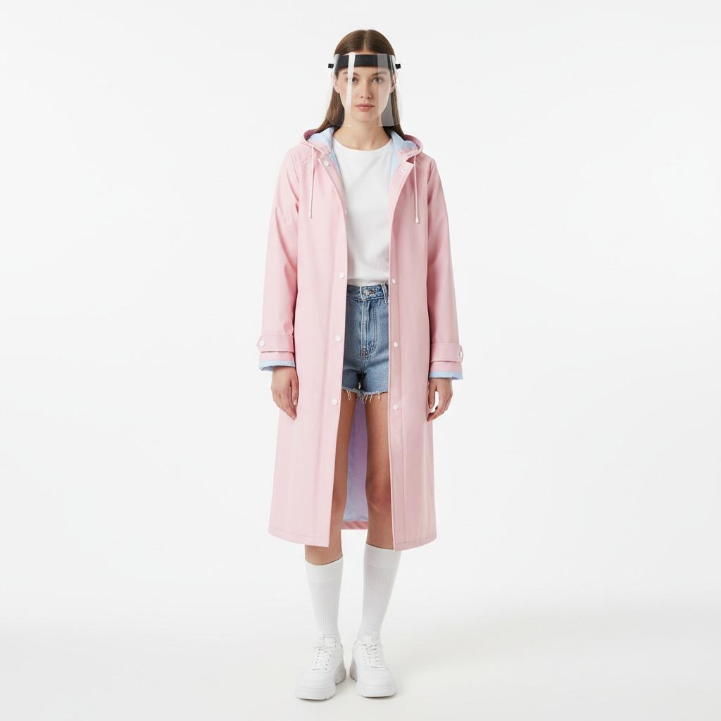 The Charm of Womens Pink Raincoat: Stylish and Functional
