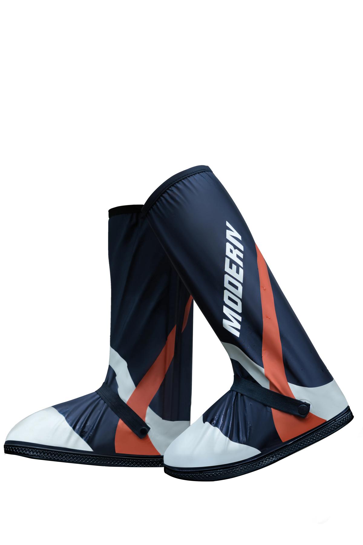 Adult High-Top Rain Shoe Covers: Style & Protection - alternate view