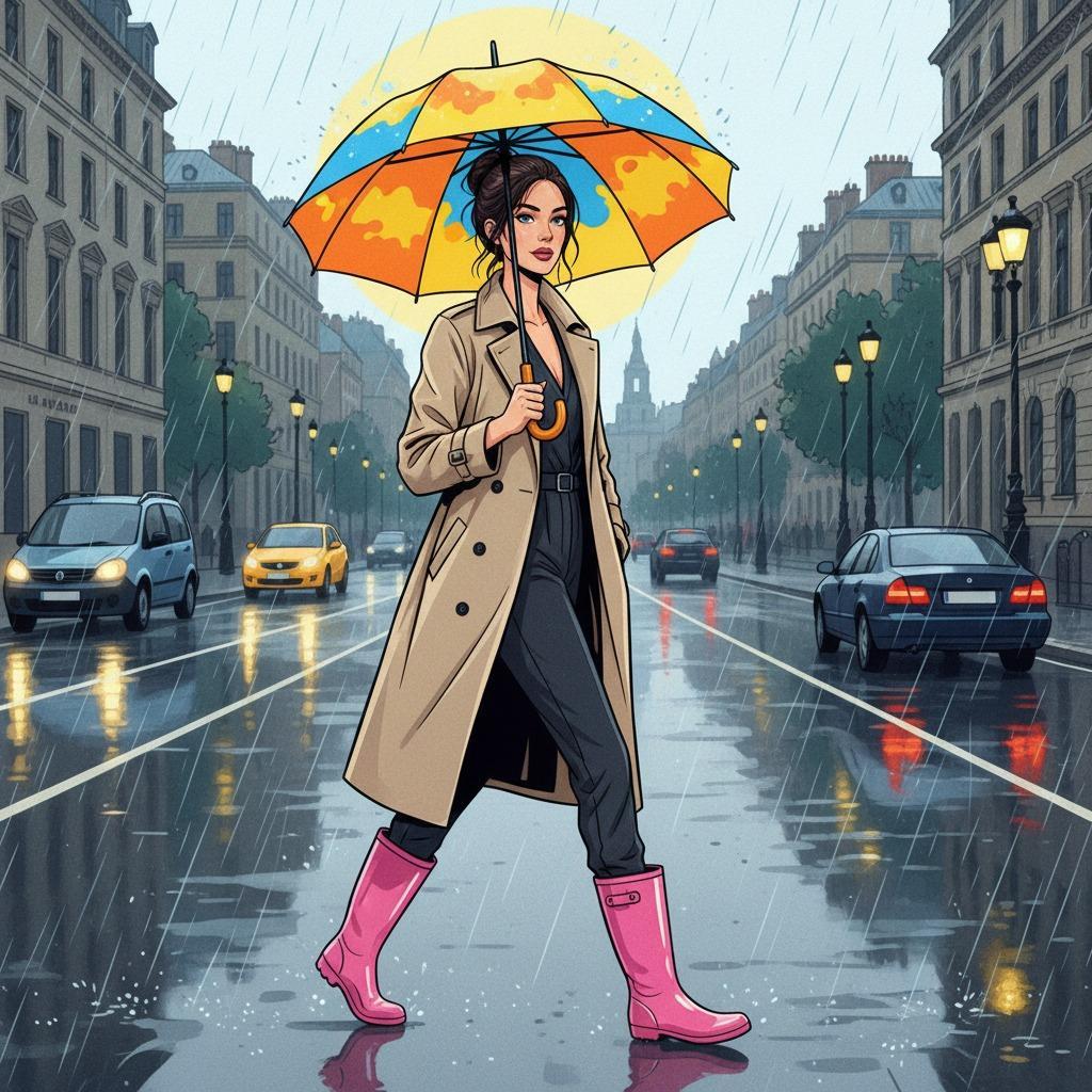 أحذية مطر وردية: أناقة وعملية لكل مغامرة